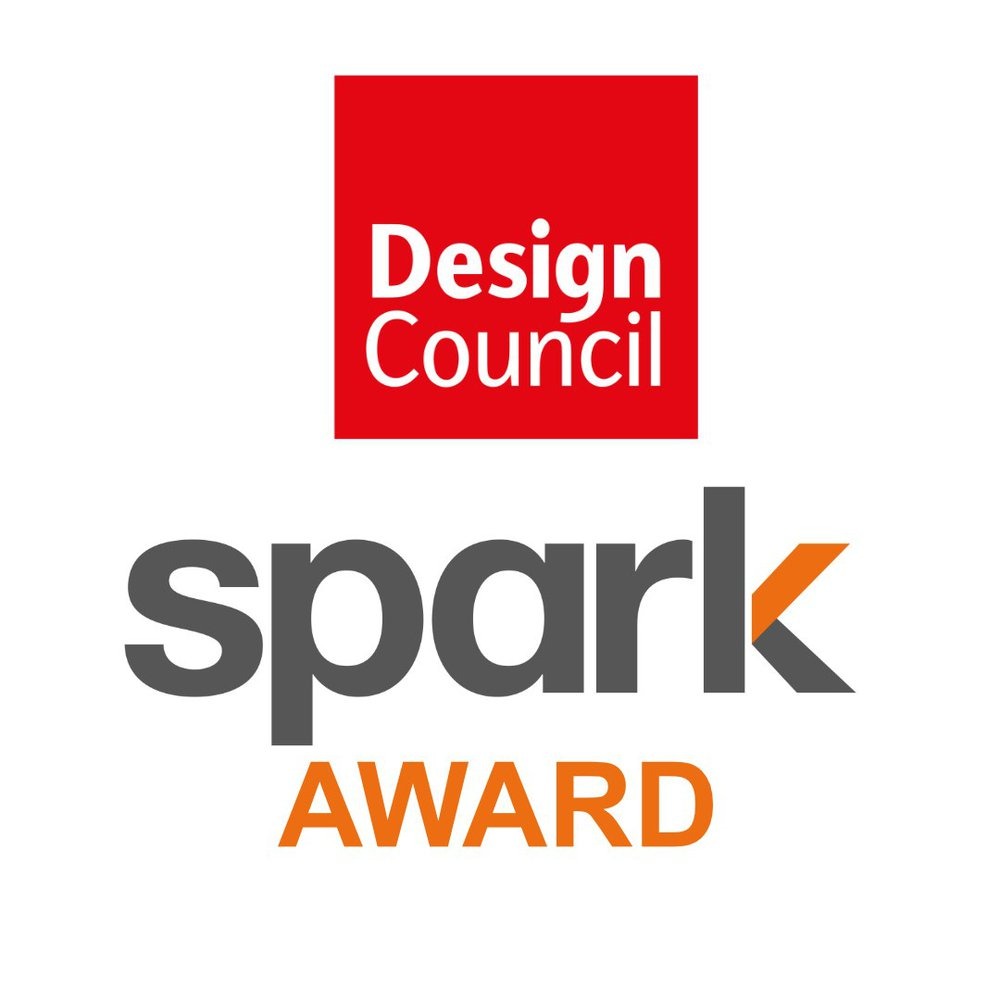 Graphic text reading "Design Council Spark Award"