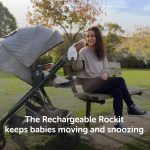 Rockit on stroller in a park